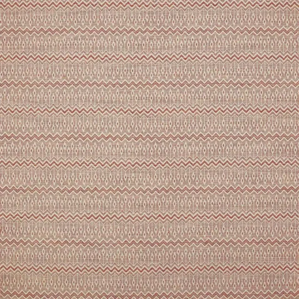 red geometric woven fabric from Jane Churchill