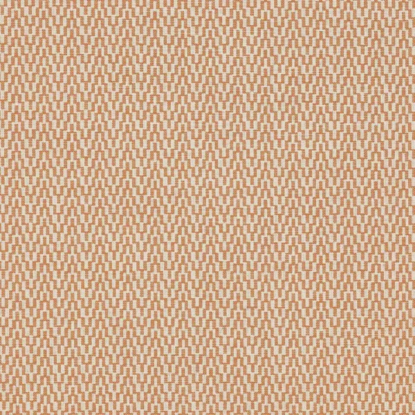 orange geometric woven fabric from Jane Churchill