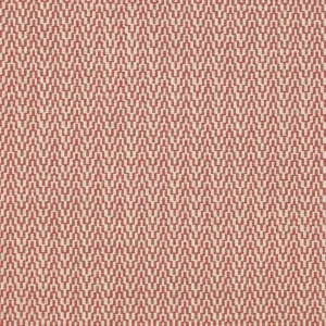red geometric woven fabric from Jane Churchill