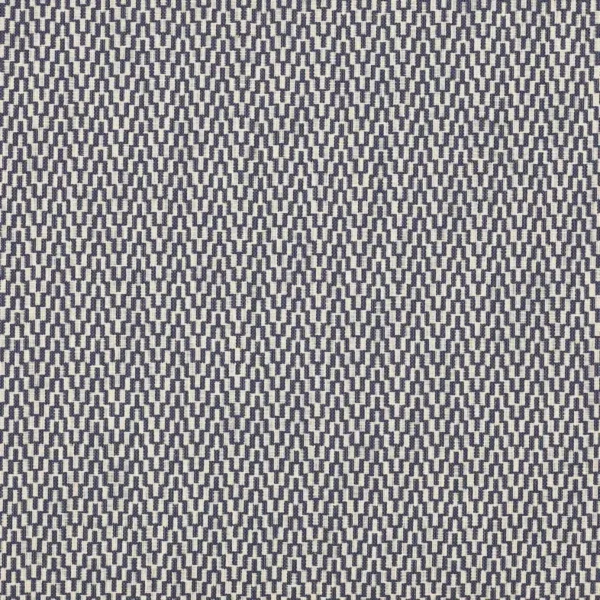 Ria Fabric - Indigo by blue geometric woven fabric from Jane Churchill