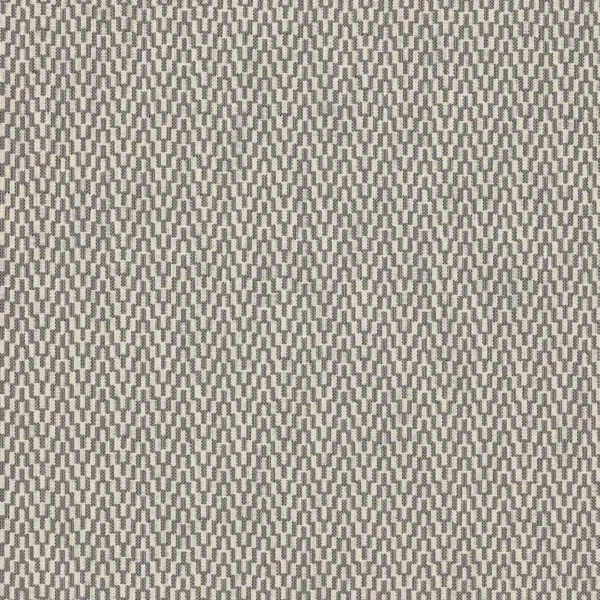 Ria Fabric - Charcoal by black-grey geometric woven fabric from Jane Churchill