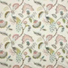 multicolour botanical embroideried fabric from Jane Churchill