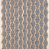 blue geometric embroideried fabric from Jane Churchill