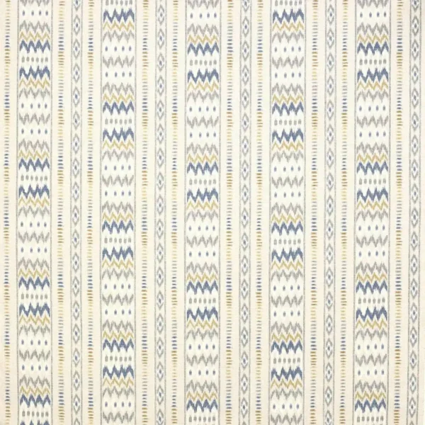 black-grey striped cotton fabric from Jane Churchill