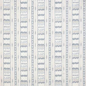 blue striped cotton fabric from Jane Churchill