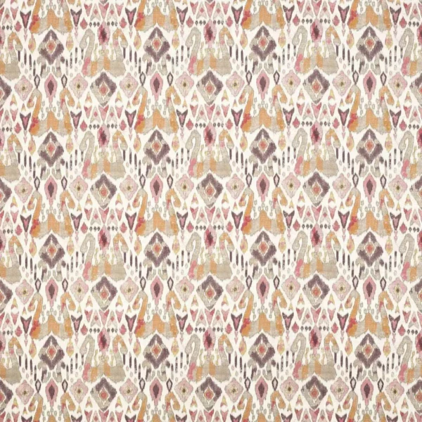 Jaru Fabric - Red / Pink by jane churchill red pink linen fabric