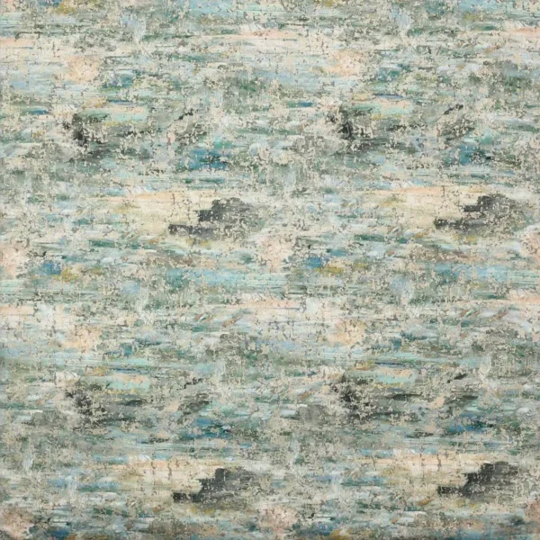 Skylon Fabric - Aqua by green misc velvet-chenille fabric from Jane Churchill