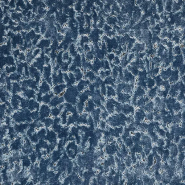 Lexi Fabric - Blue by blue misc velvet-chenille fabric from Jane Churchill
