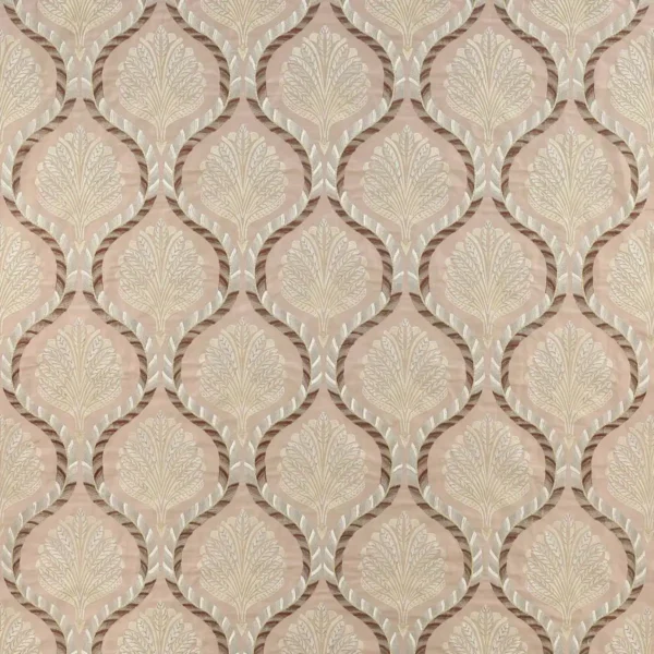 Valentina Fabric - Pink by pink botanical embroideried fabric from Jane Churchill