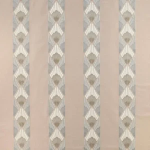 pink retro embroideried fabric from Jane Churchill