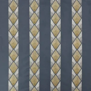 blue retro embroideried fabric from Jane Churchill