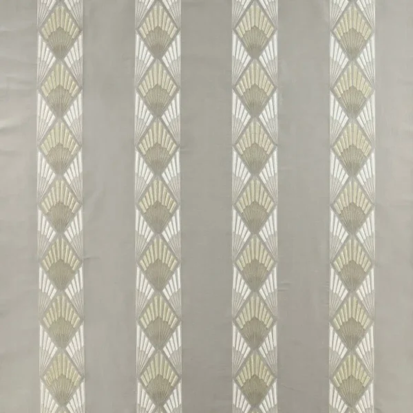 black-grey retro embroideried fabric from Jane Churchill