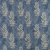blue botanical embroideried fabric from Jane Churchill