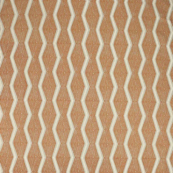 Sirocco Fabric - Copper by black-grey geometric jacquard fabric from Jane Churchill