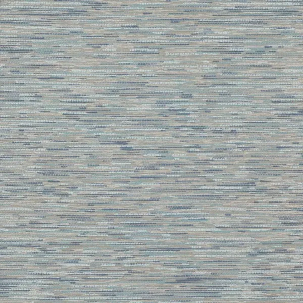 Mistra Fabric - Teal by blue striped jacquard fabric from Jane Churchill