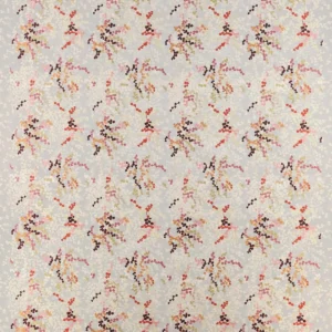 multicolour botanical embroideried fabric from Jane Churchill