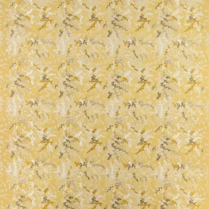 black-grey botanical embroideried fabric from Jane Churchill