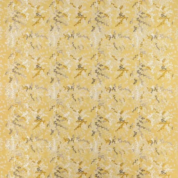 black-grey botanical embroideried fabric from Jane Churchill