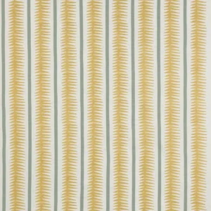 yellow striped linen fabric from Jane Churchill