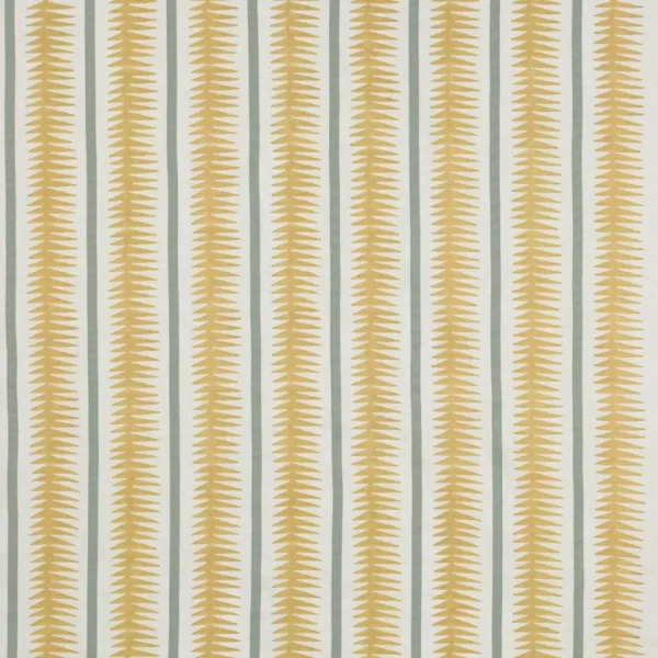 Rae Fabric - Yellow / Aqua by yellow striped linen fabric from Jane Churchill