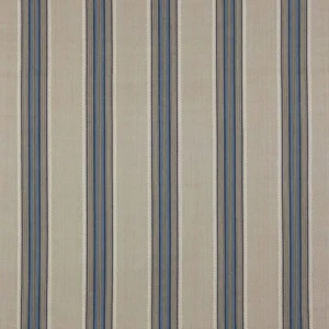 blue striped cotton fabric from Jane Churchill