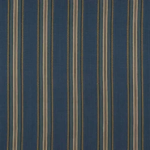 blue striped cotton fabric from Jane Churchill