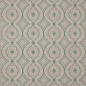 green misc embroideried fabric from Jane Churchill