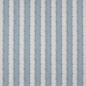 blue striped embroideried fabric from Jane Churchill