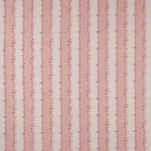 pink striped embroideried fabric from Jane Churchill