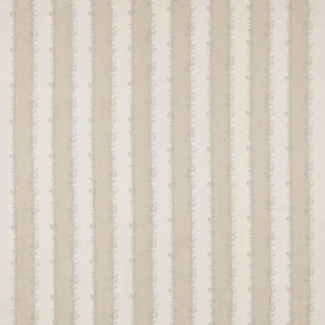neutral striped embroideried fabric from Jane Churchill