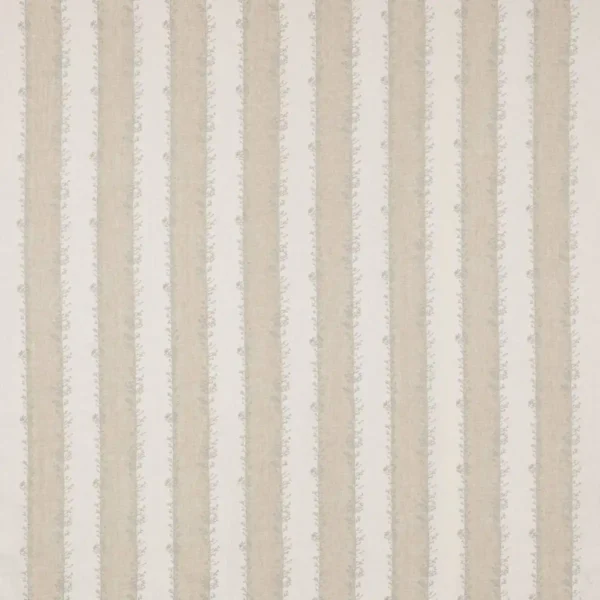 neutral striped embroideried fabric from Jane Churchill