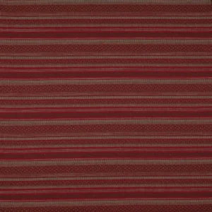 red geometric jacquard fabric from Jane Churchill