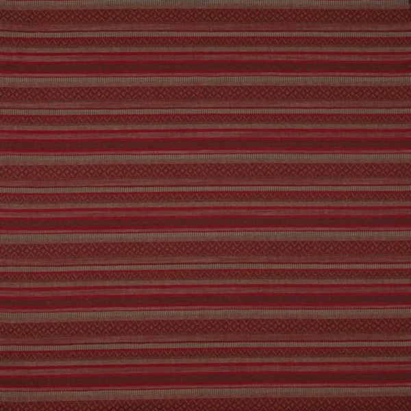 Kelso Fabric - Red by red geometric jacquard fabric from Jane Churchill