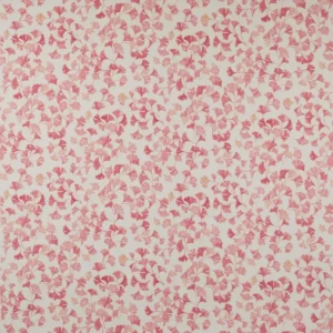red botanical cotton fabric from Jane Churchill