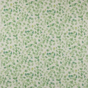 green botanical cotton fabric from Jane Churchill