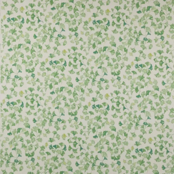 green botanical cotton fabric from Jane Churchill