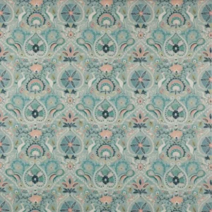 blue animal cotton fabric from Jane Churchill