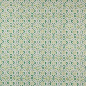 green botanical cotton fabric from Jane Churchill