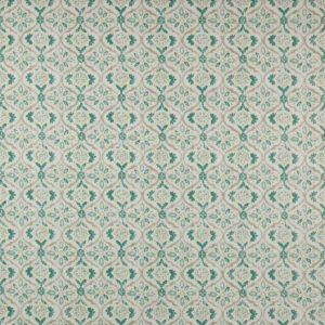 blue botanical cotton fabric from Jane Churchill