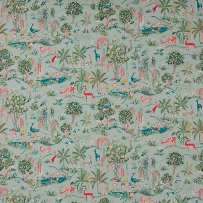 Wildwood Fabric - Aqua swatch