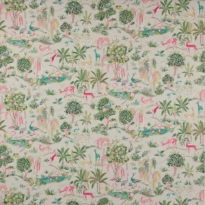 multicolour animal cotton fabric from Jane Churchill