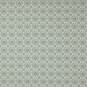 blue botanical cotton fabric from Jane Churchill