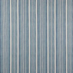 blue striped cotton fabric from Jane Churchill