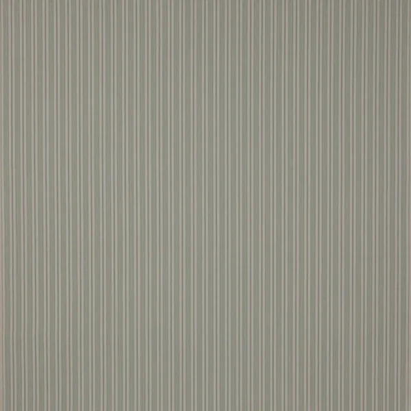 Heskin Stripe Fabric - Aqua by blue striped cotton fabric from Jane Churchill