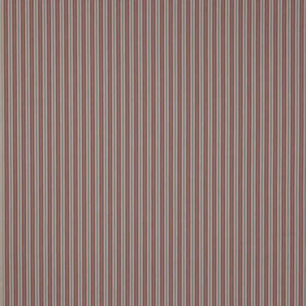 Heskin Stripe Fabric - Red by red striped cotton fabric from Jane Churchill