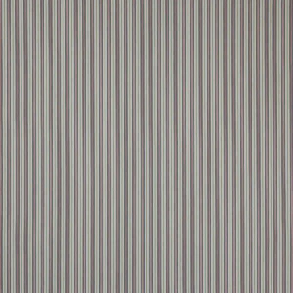 Heskin Stripe Fabric - Blue by blue striped cotton fabric from Jane Churchill