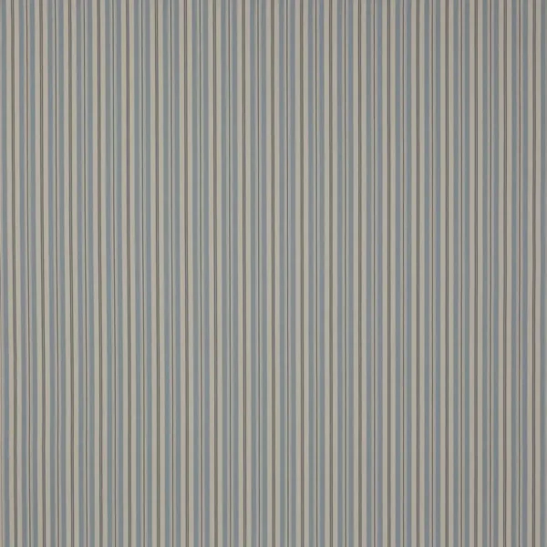 Hartwell Stripe Fabric - Soft Blue by blue striped cotton fabric from Jane Churchill