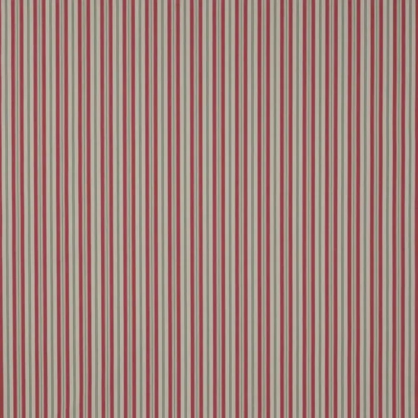 red striped cotton fabric from Jane Churchill