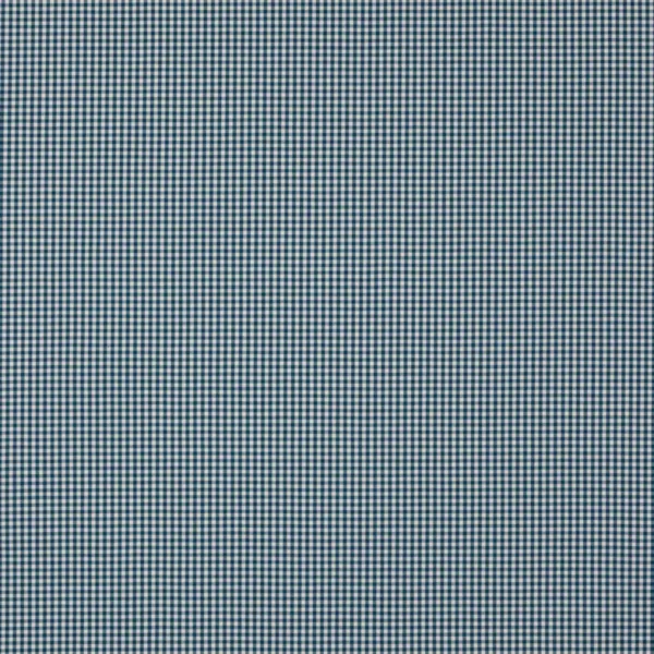 Otley Fabric - Navy by blue checked cotton fabric from Jane Churchill