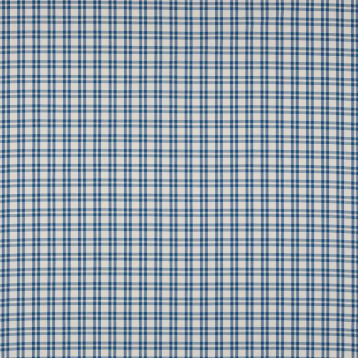 Blake Check Fabric - Cobalt swatch